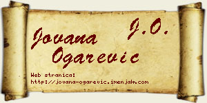 Jovana Ogarević vizit kartica